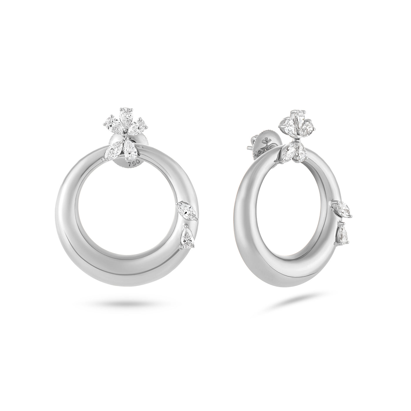 ETOILE Celestial Crescent White Gold earring