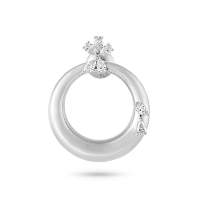 ETOILE Celestial Crescent White Gold earring