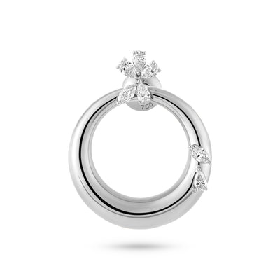 ETOILE Celestial Crescent White Gold earring
