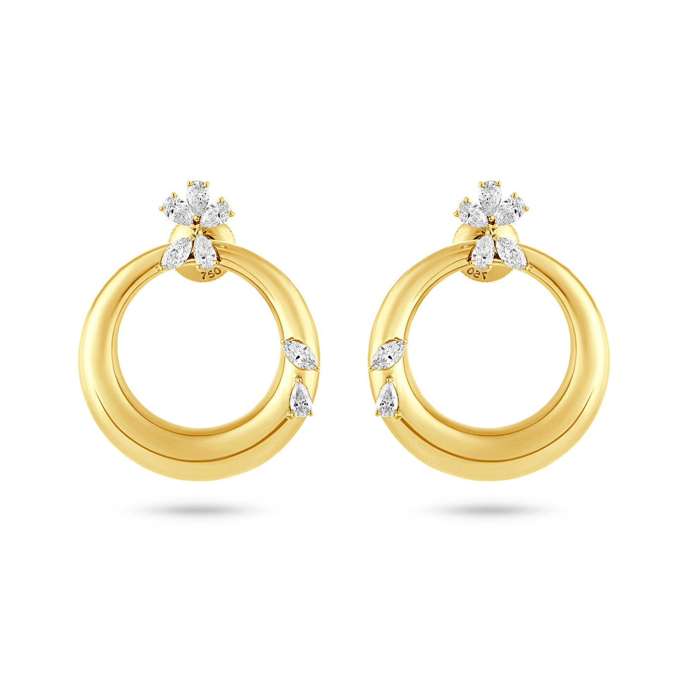 ETOILE Celestial Crescent Yellow Gold earring