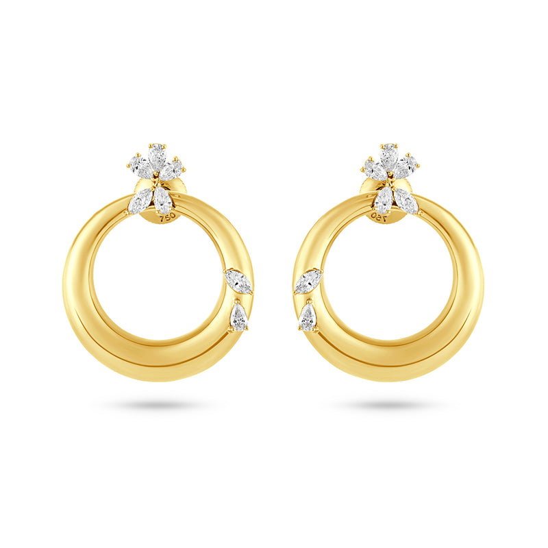 ETOILE Celestial Crescent Yellow Gold earring