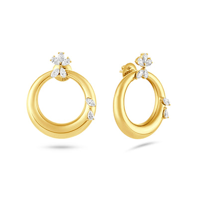 ETOILE Celestial Crescent Yellow Gold earring