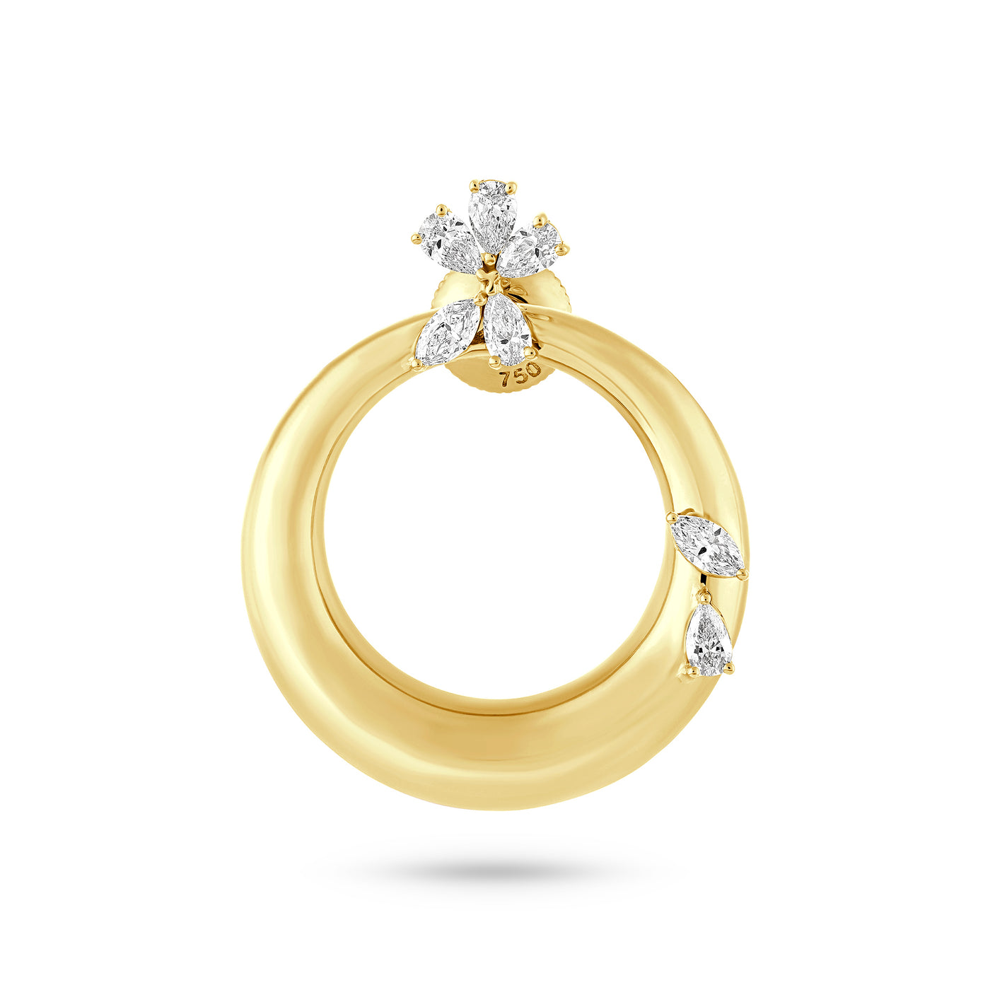ETOILE Celestial Crescent Yellow Gold earring