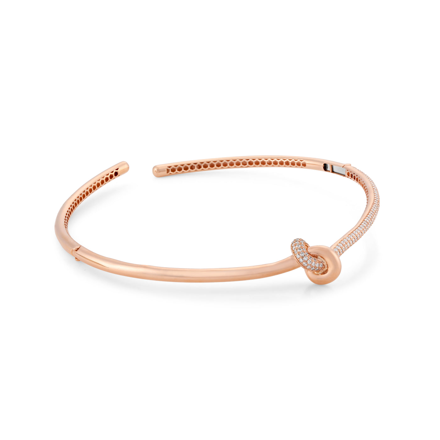 ETOILE Rose Gold Radiant Infinity Knot Diamond Choker
