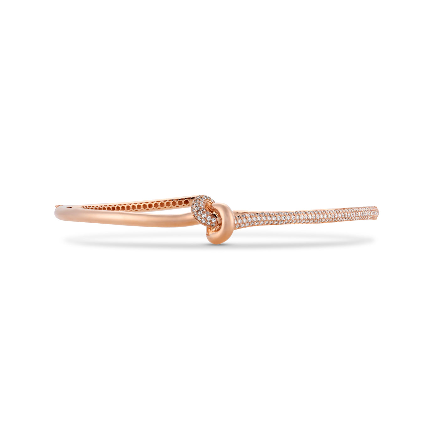 ETOILE Rose Gold Radiant Infinity Knot Diamond Choker