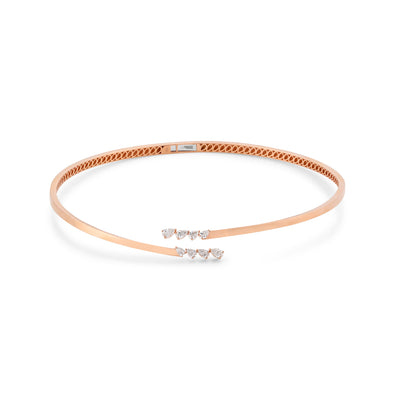  ETOILE Rose Gold Starlight Diamond Open Choker