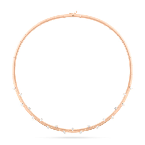 Rose Gold Diamond Necklace ETOILE Rose Gold Celestial Glow Diamond Necklace