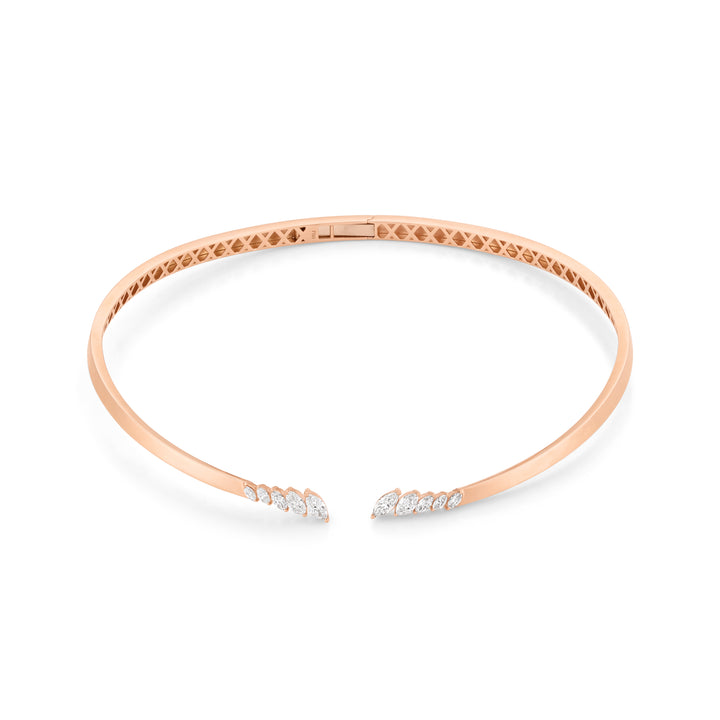 Rose Gold Marquise Diamond Necklace