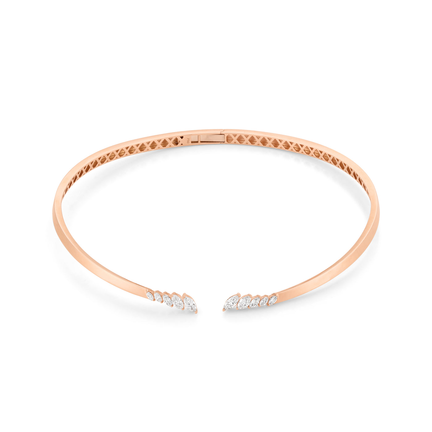 ETOILE Rose Gold Celestial Marquise Diamond Necklace