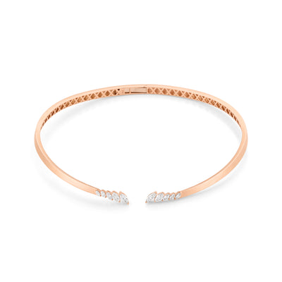  ETOILE Rose Gold Celestial Marquise Diamond Necklace