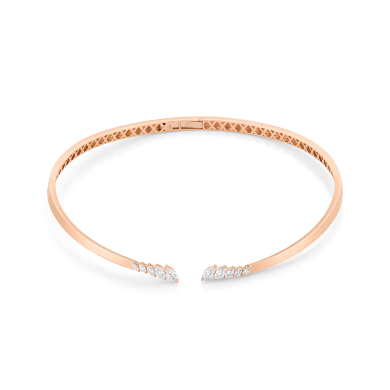 ETOILE Rose Gold Celestial Marquise Diamond Necklace