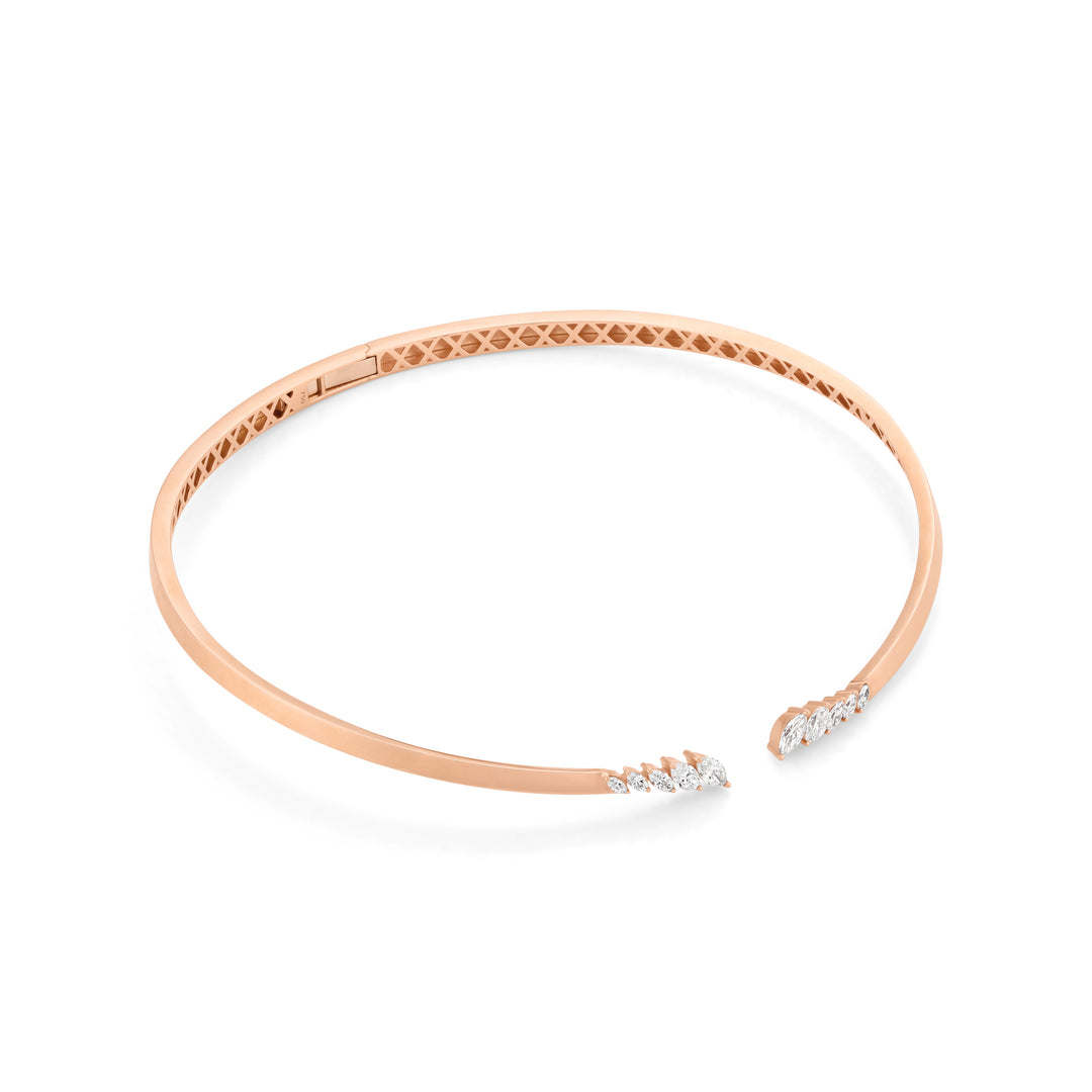 Rose Gold Marquise Diamond Necklace