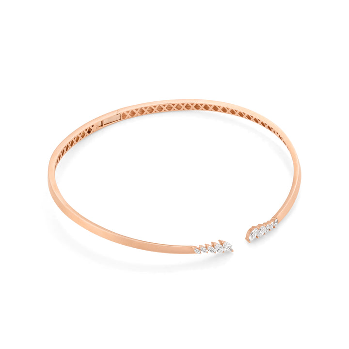 Rose Gold Marquise Diamond Necklace
