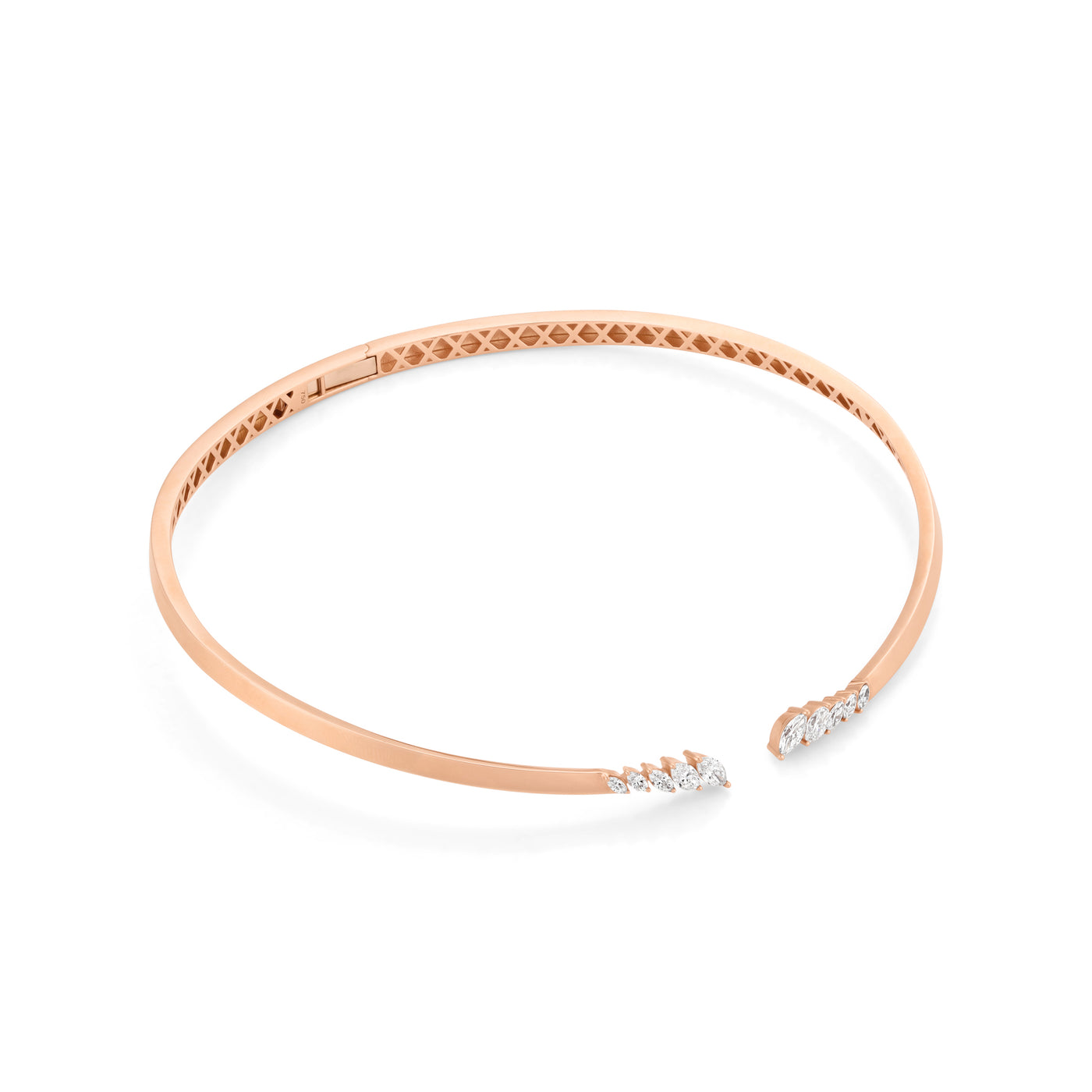 ETOILE Rose Gold Celestial Marquise Diamond Necklace