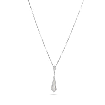 VISTA White Gold Diamond Pendant With Mother Of Pearl
