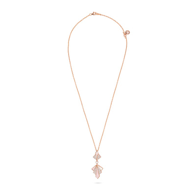Pink Quartz & Round Diamonds