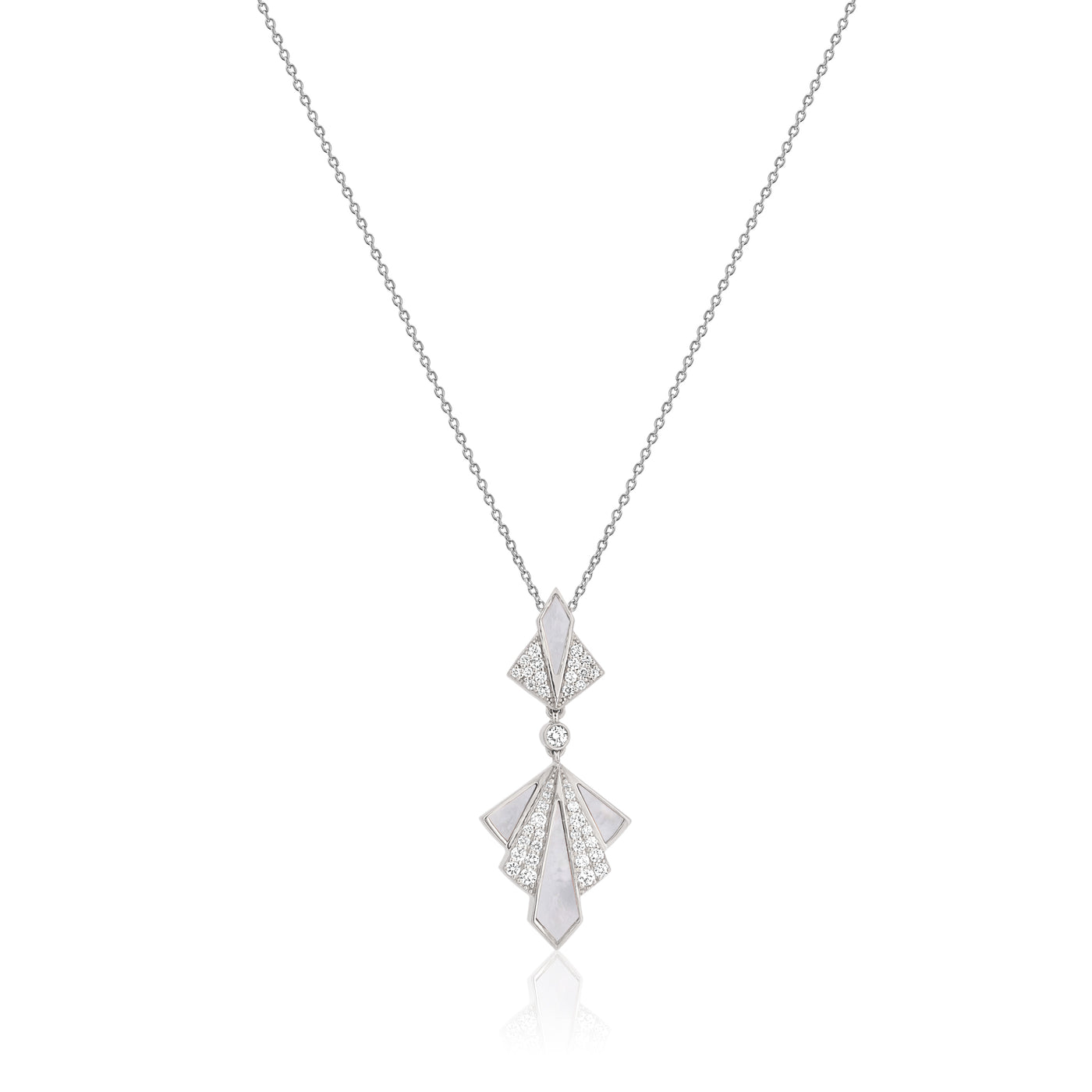 VISTA White Gold Diamond Pendant