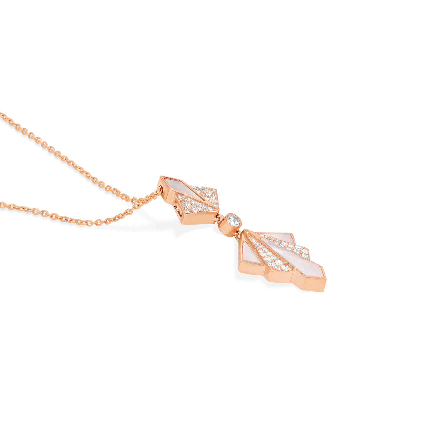 VISTA Rose Gold Diamond Pendant