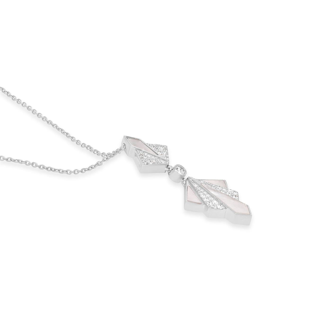 VISTA White Gold Diamond Pendant