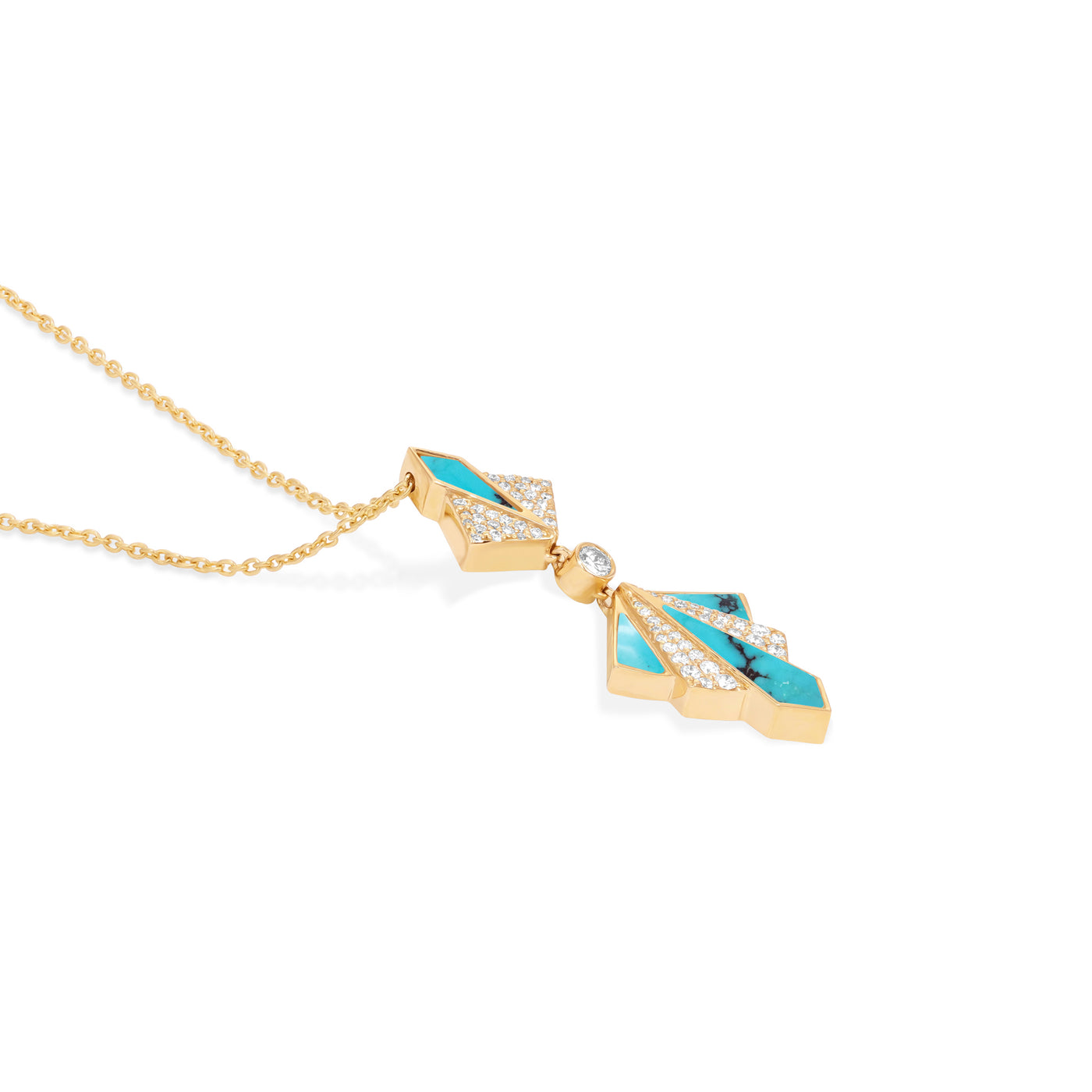 Yellow Gold Diamonds Pendant