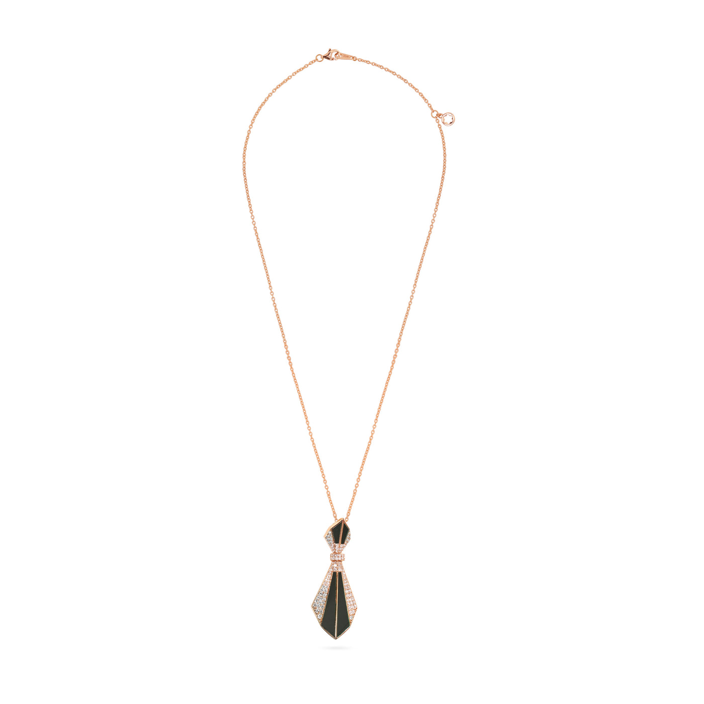 Rose Gold Onyx Pendant