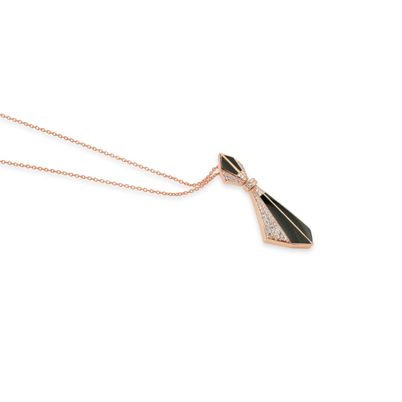 Rose Gold Onyx Pendant