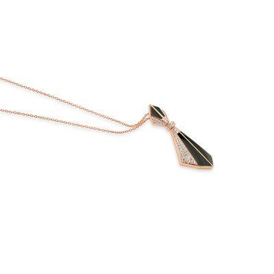 Rose Gold Onyx Pendant