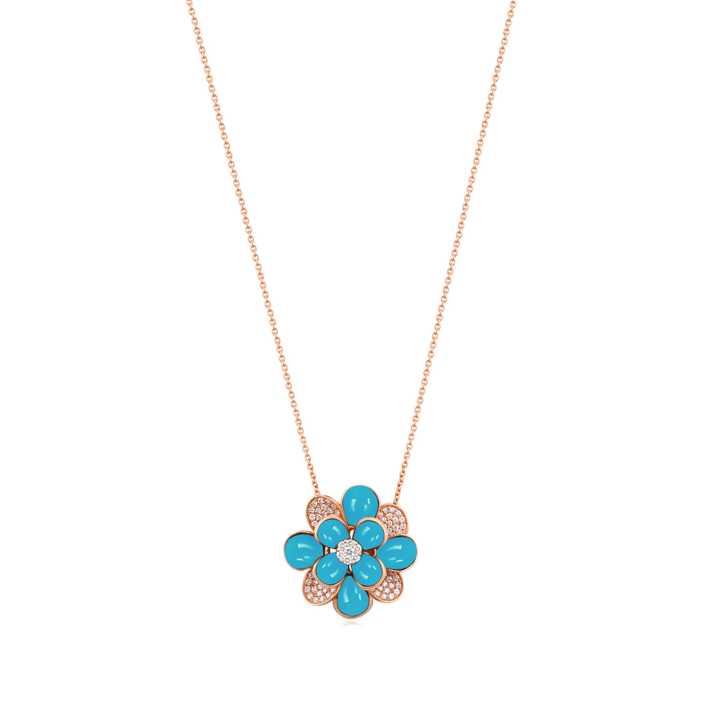 Rose Gold Diamond Pendant