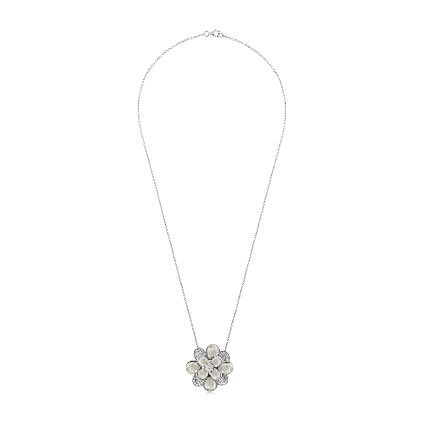 White Gold Diamond Pendant 
