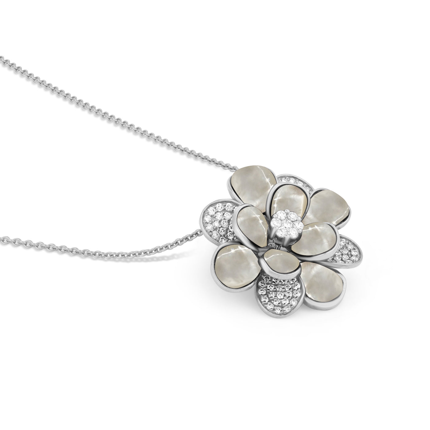 White Gold Diamond Pendant 