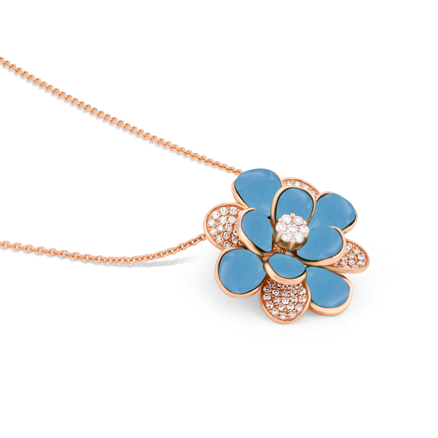 Rose Gold Diamond Pendant