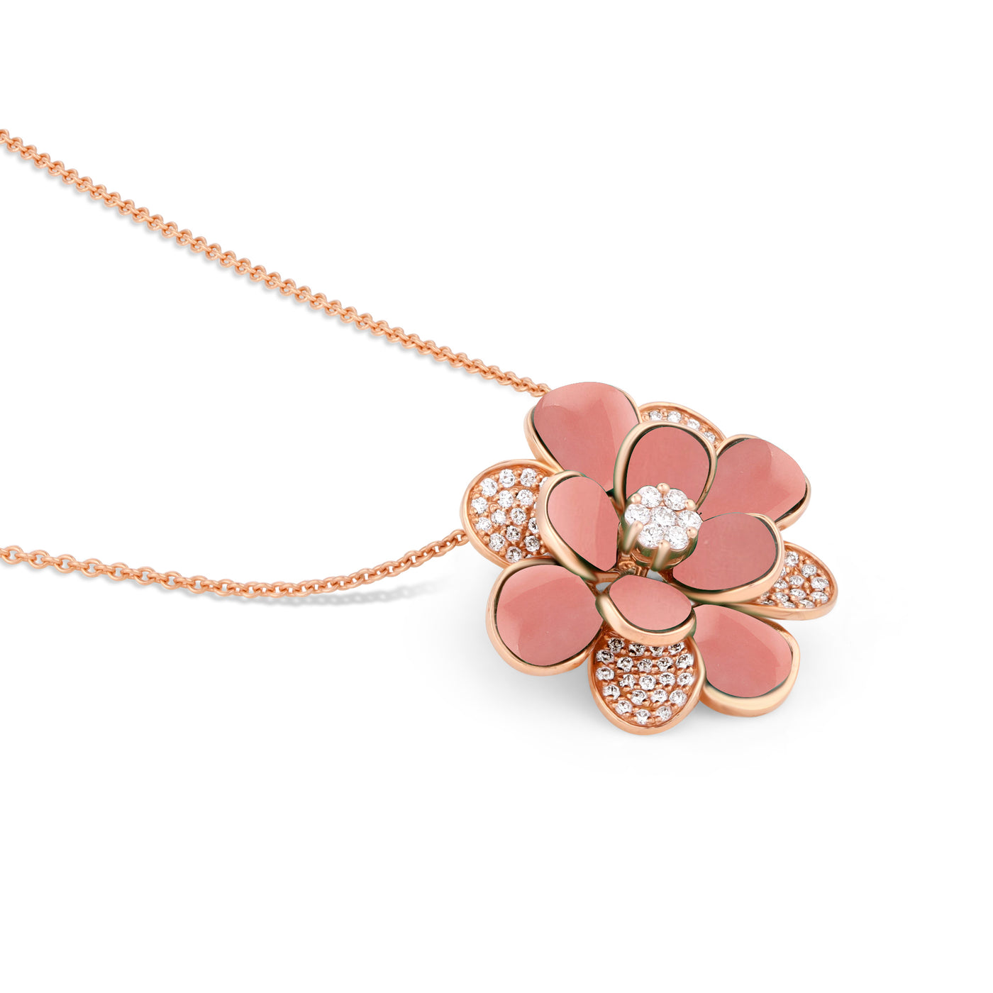 Rose Gold Diamond Pendant