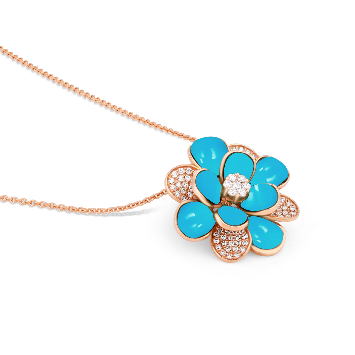 Rose Gold Diamond Pendant