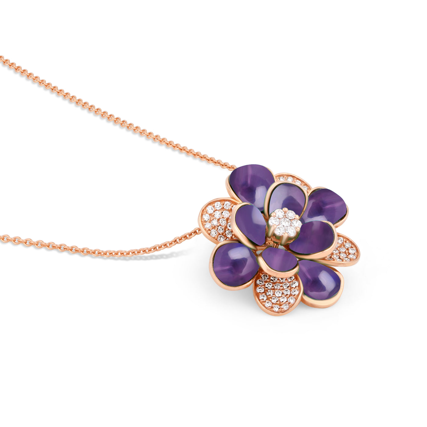 Rose Gold Diamond Pendant