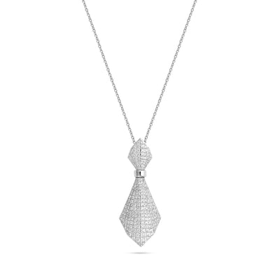  White Gold Diamond Pendant  VISTA White Gold Diamond pointed Pendant