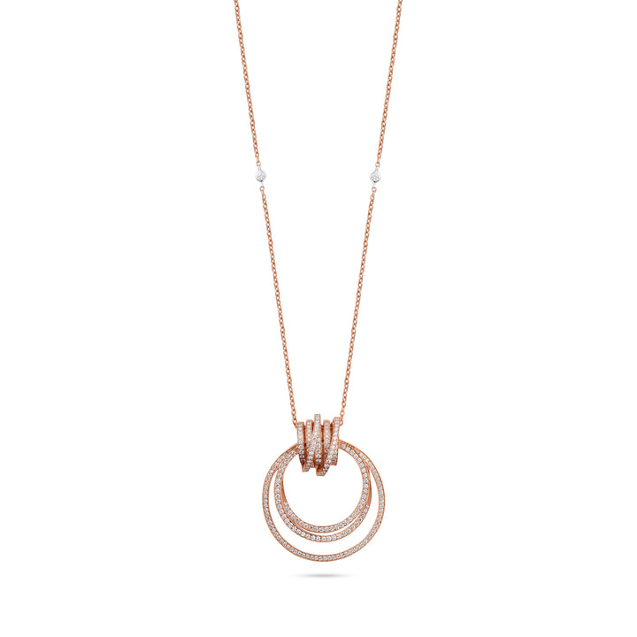 Rose Gold Diamond Pendant 