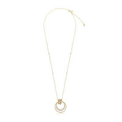 Yellow Gold Starlit Rings Rose Gold Pendant