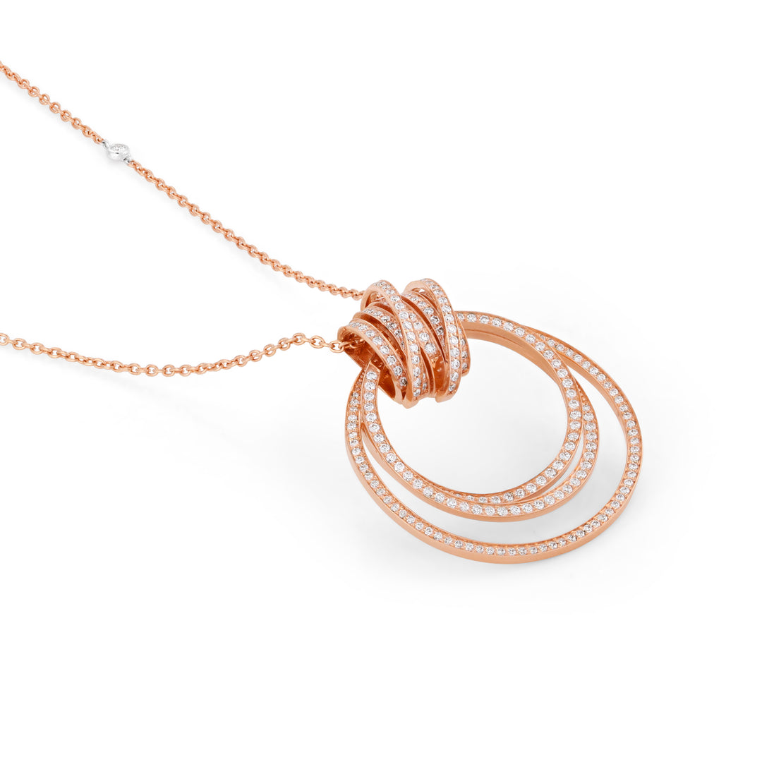 Rose Gold Diamond Pendant 