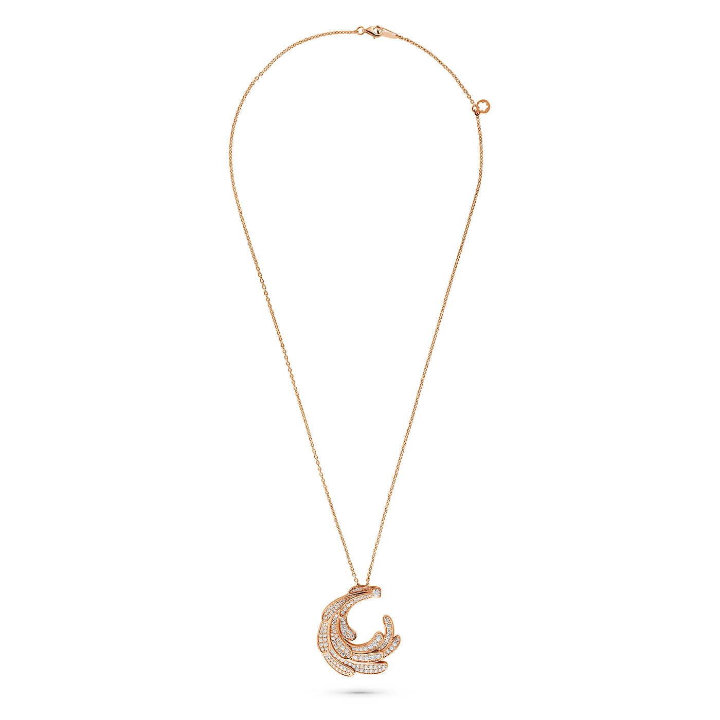 ETOILE Rose Gold Luna Swirl Pendant