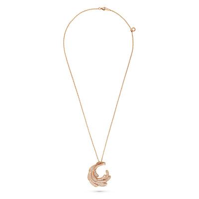 ETOILE Rose Gold Luna Swirl Pendant
