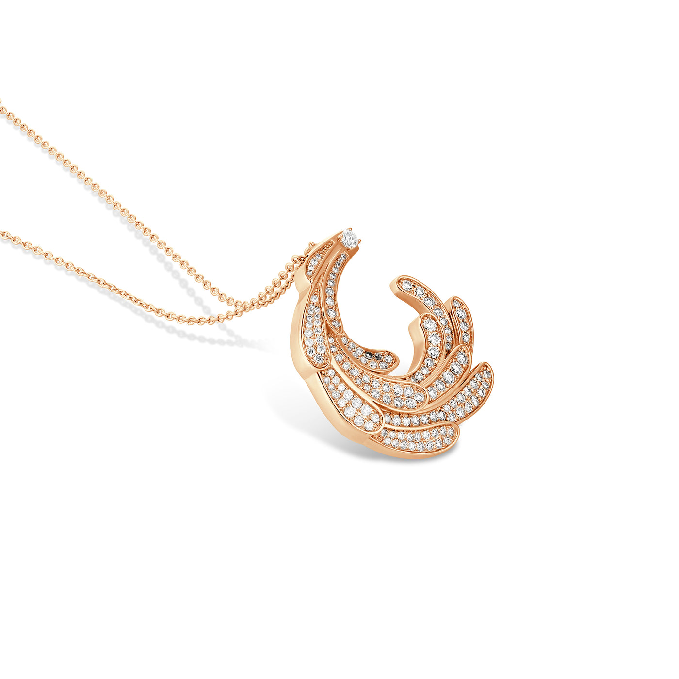ETOILE Rose Gold Luna Swirl Pendant