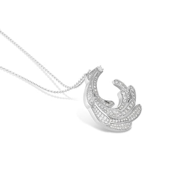 ETOILE WHITE Gold Luna Swirl Pendant
