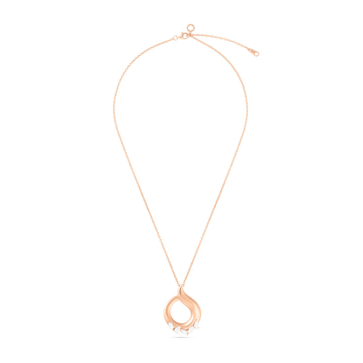 Rose Gold Diamond Pendant