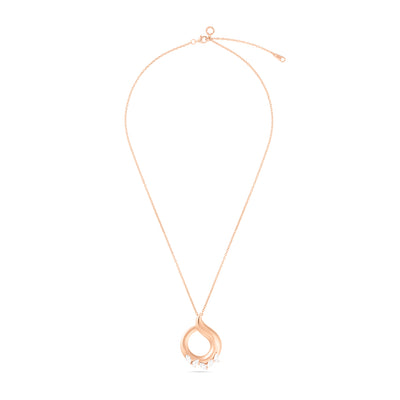 Etoil Radiant Rose Gold Diamond Pendant