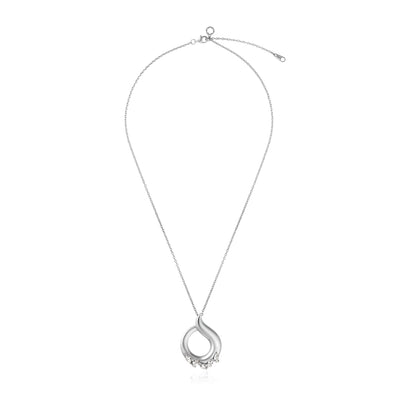 Etoile Radiant White Gold Diamond Pendant