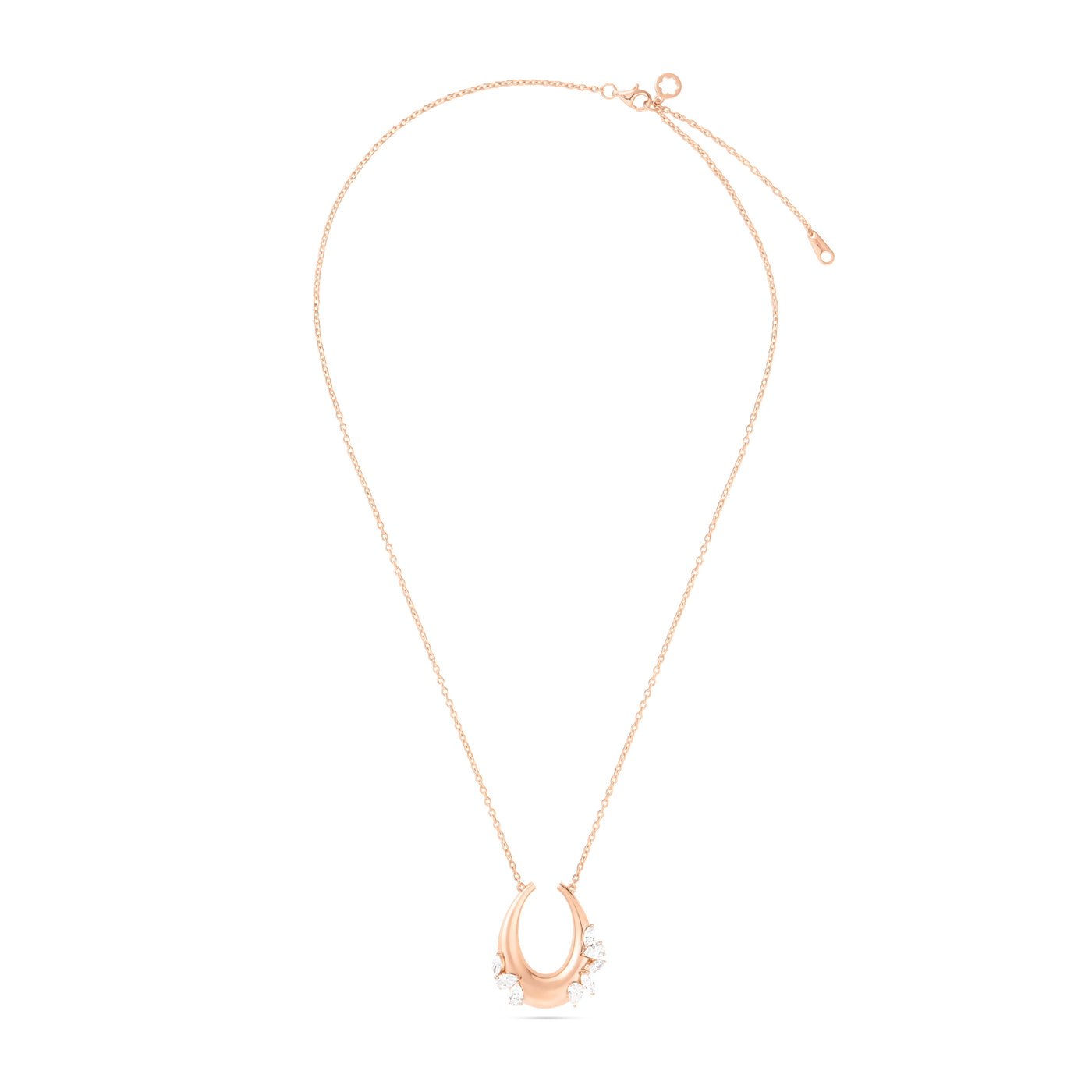ETOILE Celestial Crescent Rose Gold Necklace