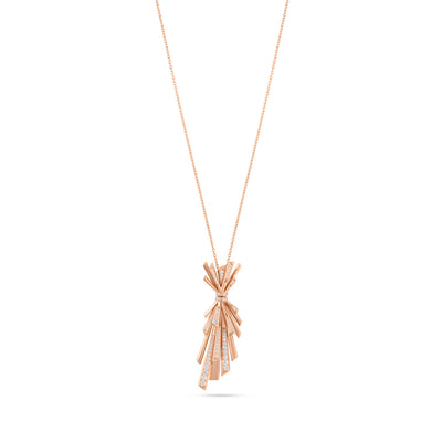 Rose Gold Diamond Pendant VISTA Rose Gold Diamond Cascade Pendant