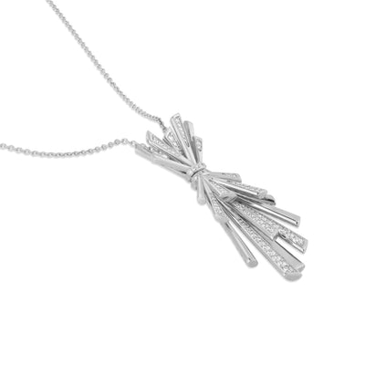 White Gold Diamond Cascade Pendant