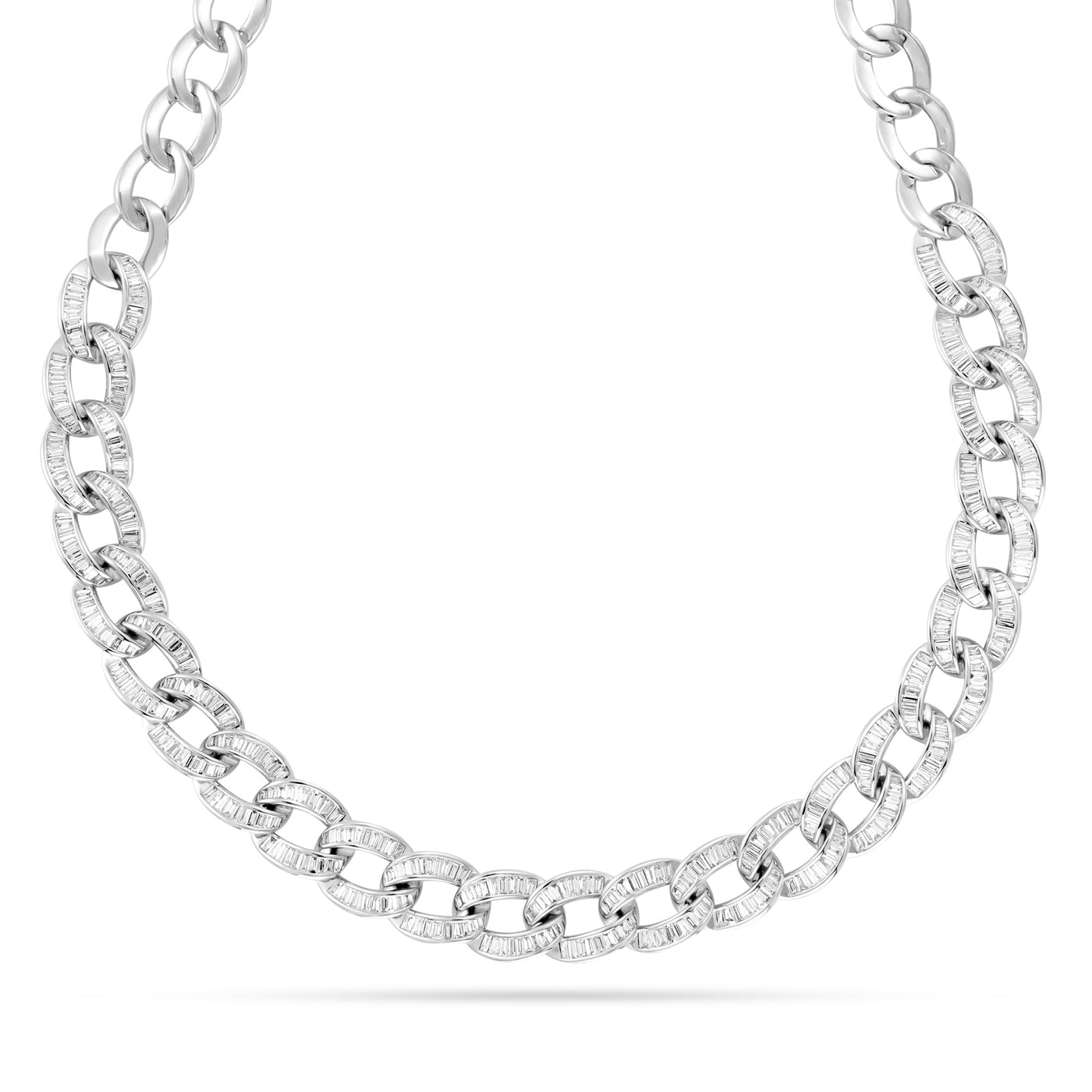 Diamond Baguette Necklace