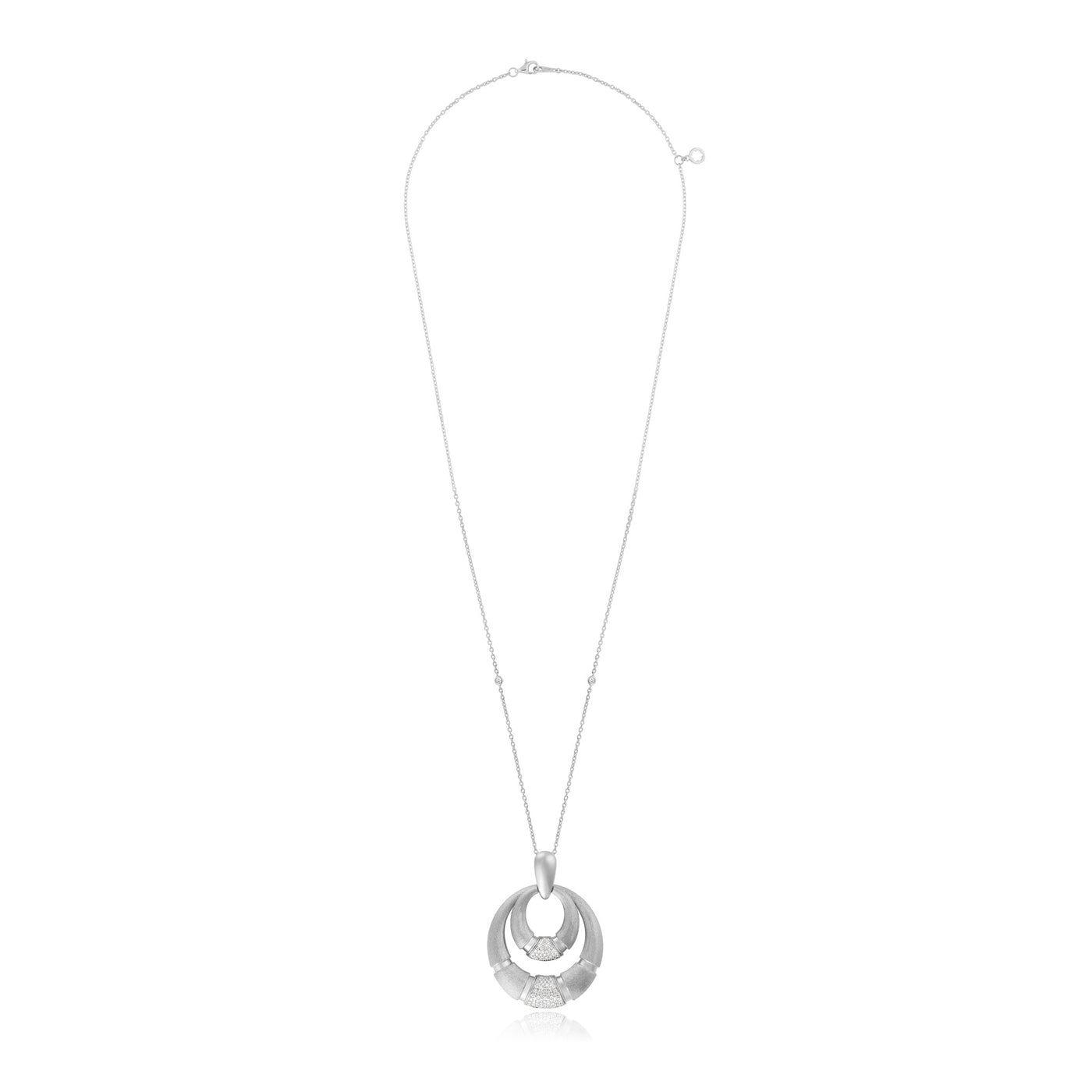 ETOILE White Gold Frosted Pendant
